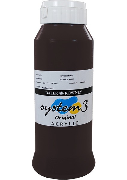 System 3 Akrilik Boya 1000 ml Burnt Umber