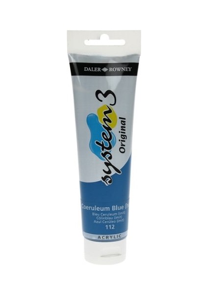 System 3 Akrilik Boya 150 ml N.112 Coeruleum Blue Hue