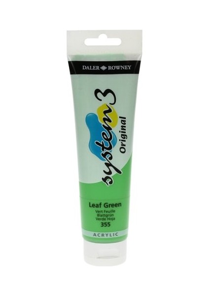 System 3 Akrilik Boya 150 ml N.355 Leaf Green