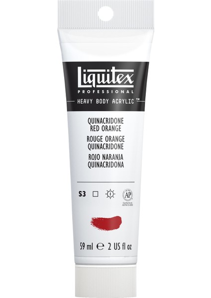 Heavy Body Akrilik Boya 59 ml Seri 3 N:109 Quinacridone Red Orange