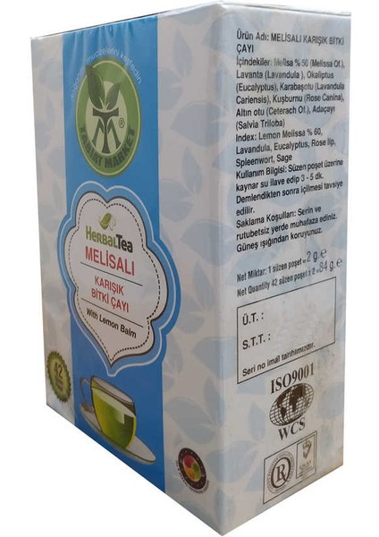 Melisalı Karışık Bitki Çayı 42 Süzen Pşt