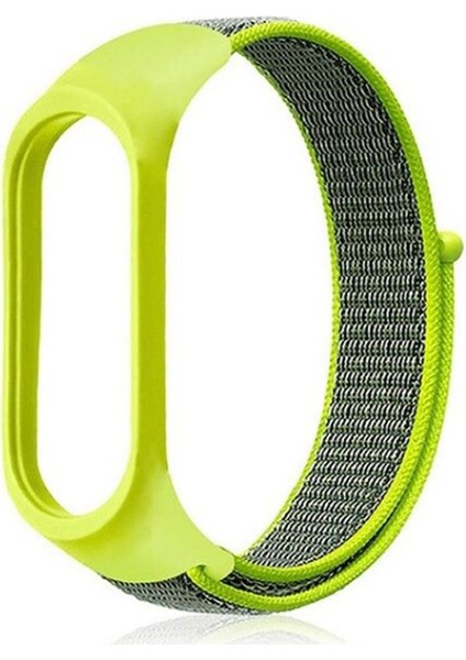 Xiaomi Mi Band 6 Kordon Cırtcırt Kumaş Kordon Velcro Yeşil