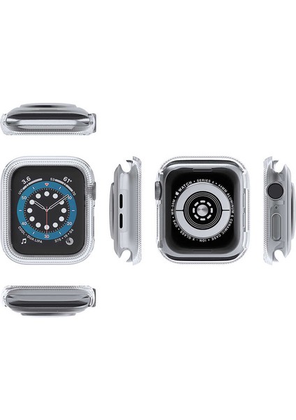 Apple Watch Uyumlu Series 3 4 5 6 38MM Kordon Önü Arkası Açık Renkli Silikon Renksiz fiyatları