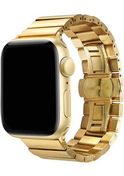 Apple Watch Uyumlu 38MM Kordon Şık Tasarım Metal Kordon Krd-41 Gold fiyatları