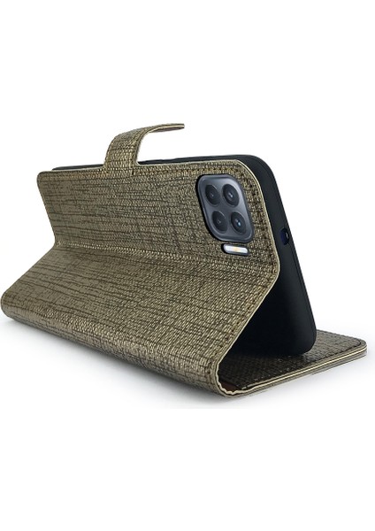 Oppo Reno4 Lite Kılıf Fitcase Fabric Kapaklı Cüzdanlı modelleri