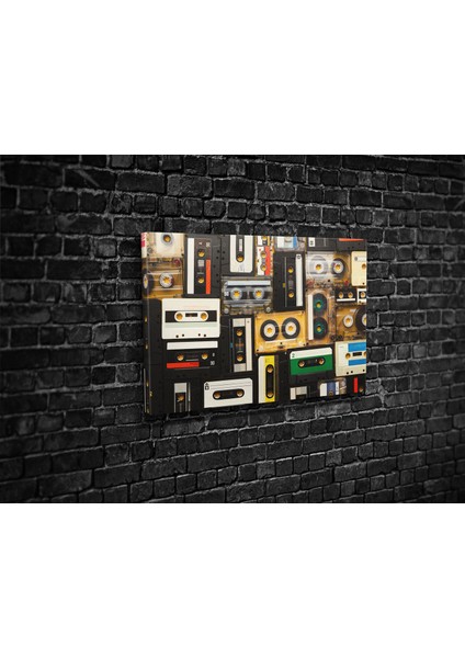 Stereo Kaset Vintage Kanvas Tablo fiyatları