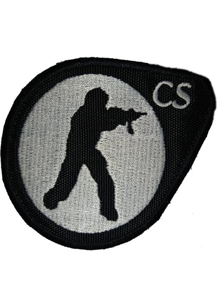 Cs Counter Strike Nakış Işleme Arma Patch Peç 7 x 9 cm