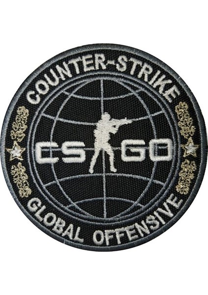Cs Counter Strike Nakış Işleme Arma Patch Peç 9×9 cm