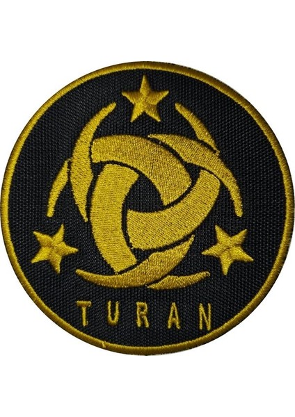 Üç Hilal Turan Nakış Işleme Arma Patch Peç 8,5 x 8,5 cm