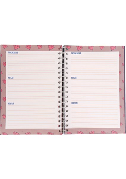 Happy Gökkuşagı Tasarım Konuşan Ajanda Haftalık Planlayıcı Defter modelleri