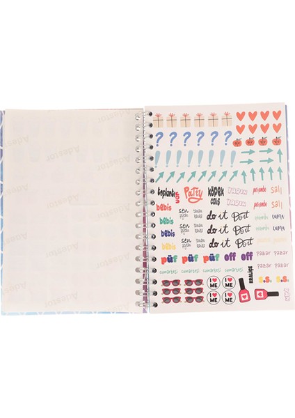 Happy Gökkuşagı Tasarım Konuşan Ajanda Haftalık Planlayıcı Defter fırsatları
