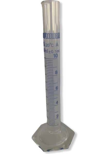 Altıgen Taban Mezür Cam 10 ml