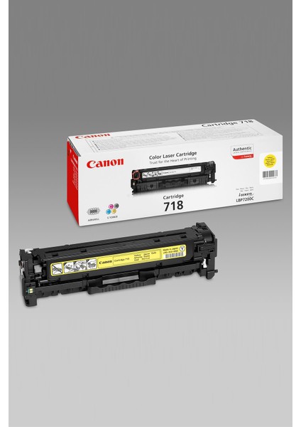 CARTRIDGE 718 Y Orijinal Sarı Toner
