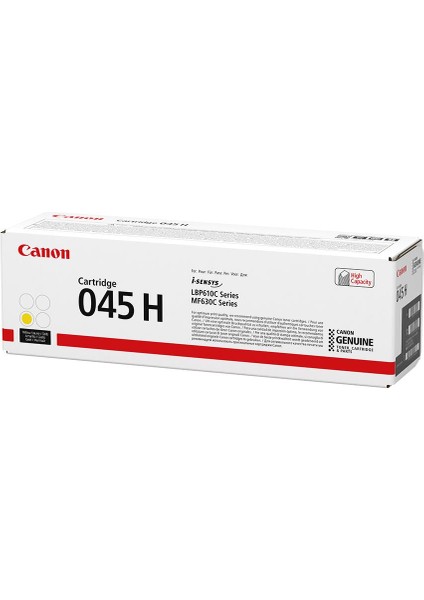 CRG 045 H Y Yüksek Kapasiteli Orijinal Sarı Toner