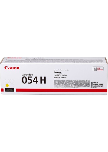 CRG-054H Y Yellow Sarı Yüksek Kapasiteli Toner MF645