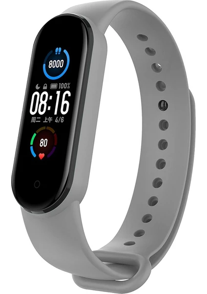 Xiaomi Mi Band 5 ve 6 Uyumlu Silikon Kordon