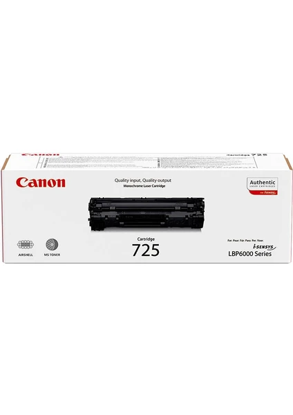 CRG 725 Orijinal Siyah Toner