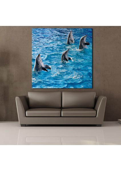 Yunus Balıklar 160 x 160 cm Tablo