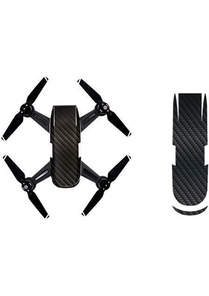 Djı Spark Su Geçirmez Premium Pvc Sticker Çıkartma Carbon