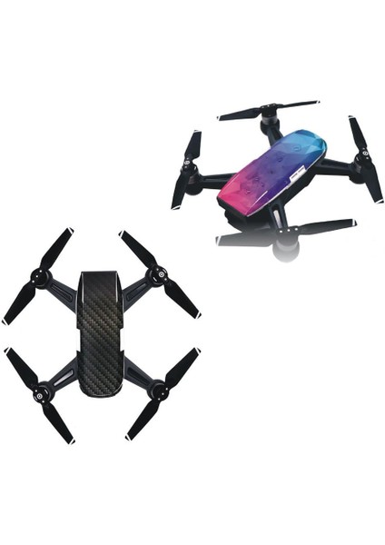 Djı Spark Su Geçirmez Premium Pvc Sticker Çıkartma Carbon