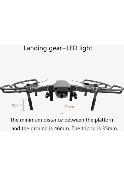 Djı Mavic 2 Pro Yükseltilmiş Iniş Takımı + Gece Uçuş Fener Set