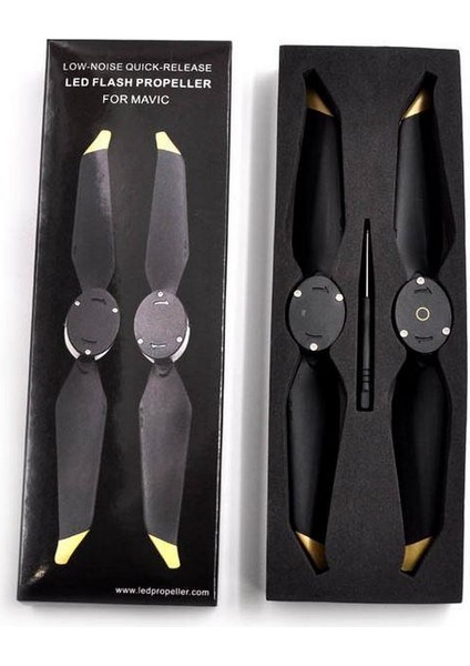 Djı Mavic Pro LED Flaş Işıklı Düşük Gürültülü Gece Uçuş Pervanesi modelleri