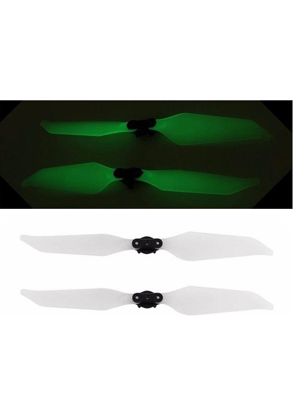 Djı Mavic Pro/platinum Fosforlu Gece Uçuş Düşük Gürültü Pervane Set 1xcw 1xccw