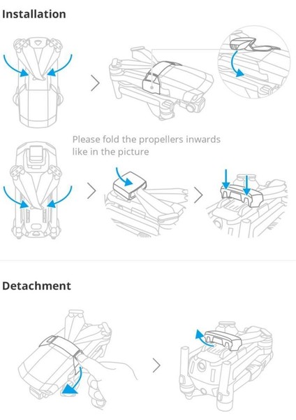 Djı Mavic Air 2 Silika Jel Pervane Tutucu Aksesuarı Pgytech fırsatları