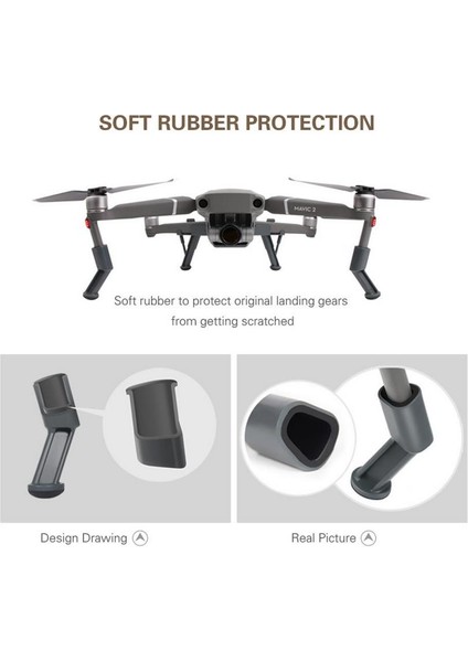 Djı Mavic 2 Pro/zoom 42MM Yükseletilmiş Iniş Takımı Seti Gimbal Koruma modelleri
