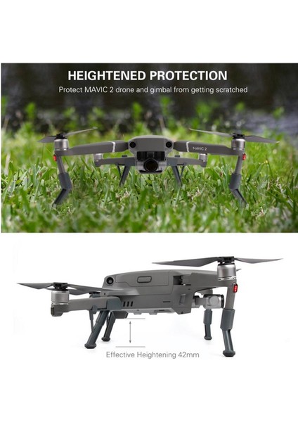 Dji Mavic 2 Pro Yükseltilmiş Güvenli Iniş Seti Dronunuzu ve Gimbalınızı Koruyun