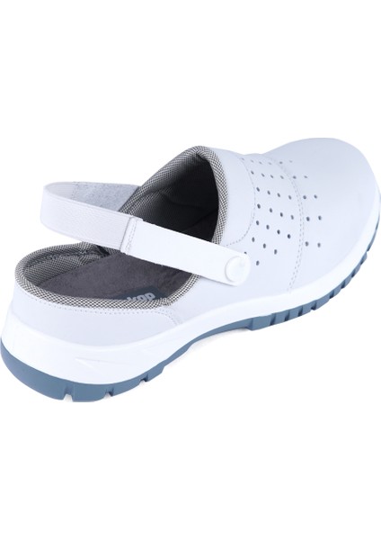 Beyaz Microfiber S1 Iş Güvenlik Ayakkabısı 210-01