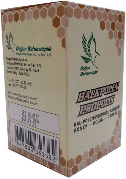 Doğan Baharatçılık Bal Polen Propolis Karışımı 230 gr