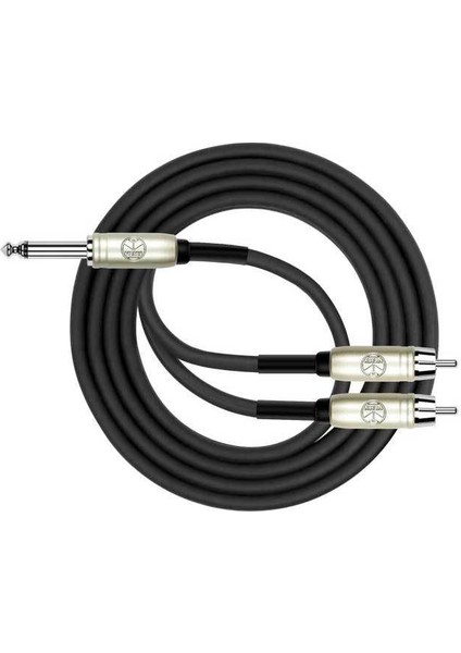 2mt. Y Kablo (1/4'' Mono Erkek - 2xrca Erkek)