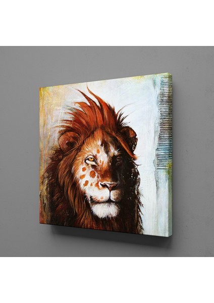 Kahverengi Aslan 130X130CM