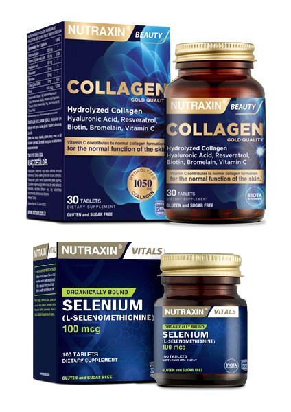 Hyalüronik Asit, Biotin,çinko Içeren Hidrolize 30 Tablet+Selenyum 100 Mcg 100 Tablet