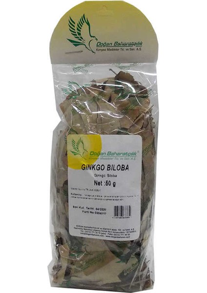 Ginkgo Biloba Yaprağı 50 gr Paket