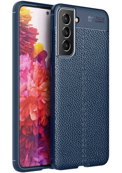 Galaxy S21 Fe Kılıf Zore Niss Deri Desenli Silikon Kılıf