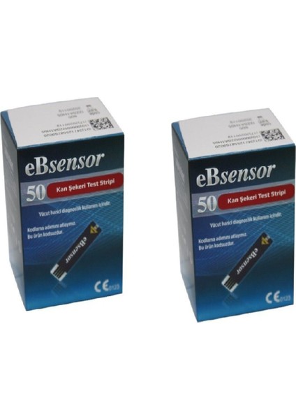 Ebsensor Kan Şeker Ölçümstribi X2 Kutu (100 Ölçüm)