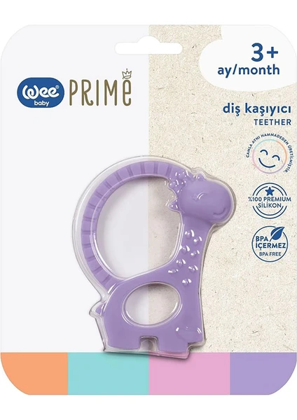 Wee Baby Diş Kaşıyıcı Silikon Prime Mor