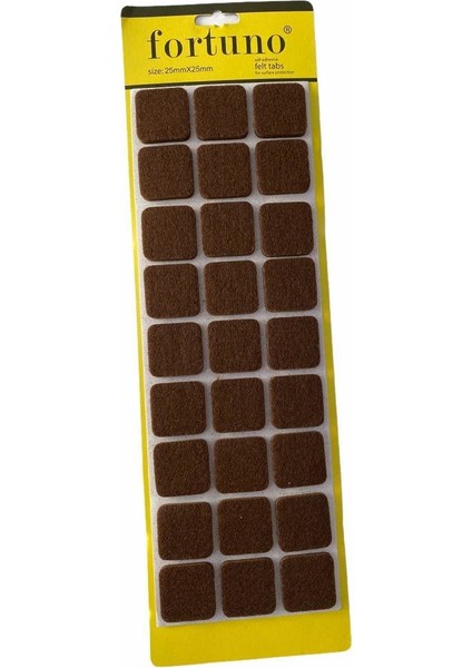 Kaydırmazlık Keçesi Kare 25X25 mm