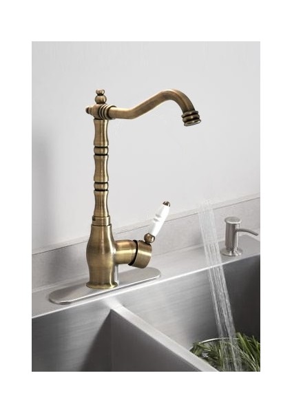 Home Rustik Eskitme Antik Mutfak Eviye Bataryası