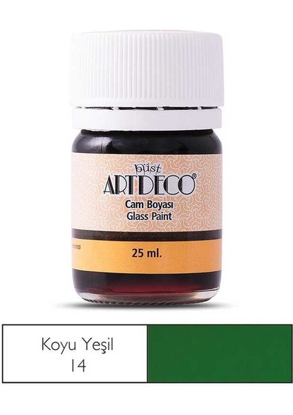 Cam Boyası 25 ml Koyu Yeşil