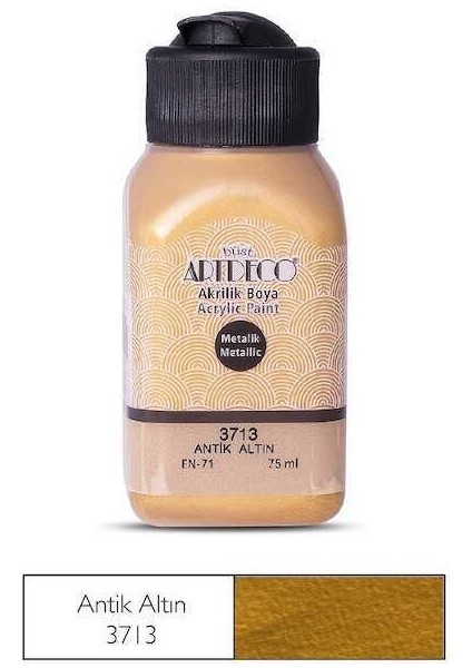 Akrilik Boya Metalik 75ML Antik Altın