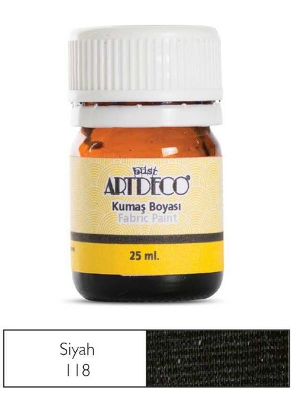 Kumaş Boyası 25 ml Siyah