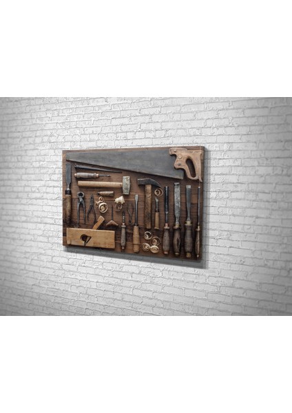 Vintage Marangoz Aletleri Kanvas Tablo fiyatları