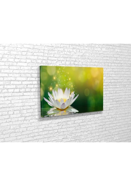 Beyaz Lotus Kanvas Tablo modelleri