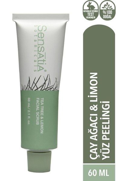 Çay Ağacı ve Limonlu Yüz Peelingi 60 ml