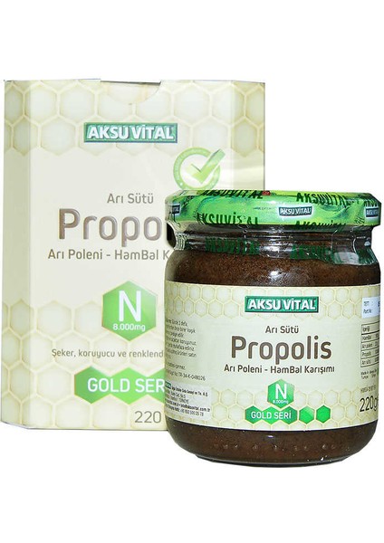 Arı Sütü Propolis Polen Bal Karışımı 220 gr