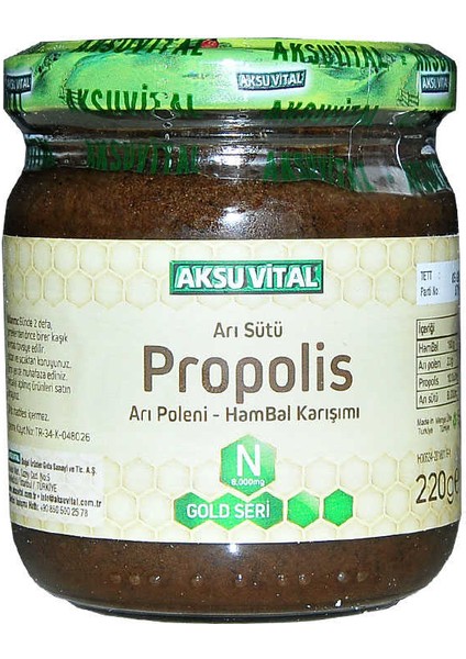 Arı Sütü Propolis Polen Bal Karışımı 220 gr