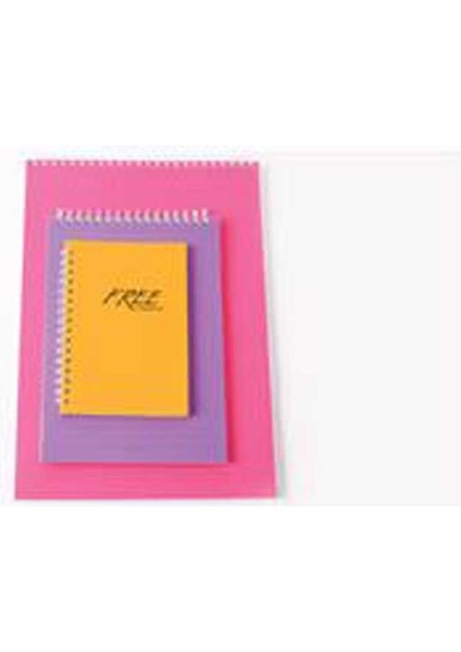 A4 Spiralli Bloknot Free Office Düz 100 Yaprak